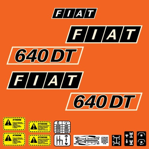 Fiat 640 adesivi - 640, dt