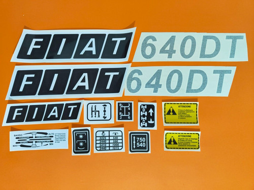 Adesivi decalcomanie fiat 640 - decalcomanie,